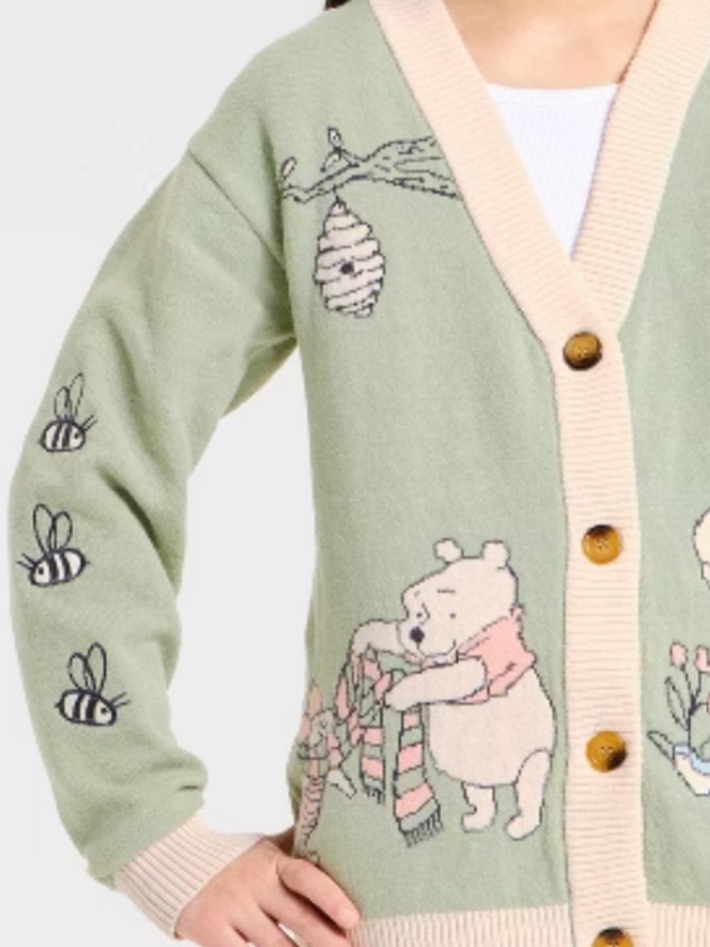 Girls Winnie The Pooh Cardigan - Picture 4 of 4